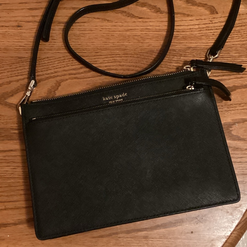 Kate Spade Black Leather Shoulder Bag